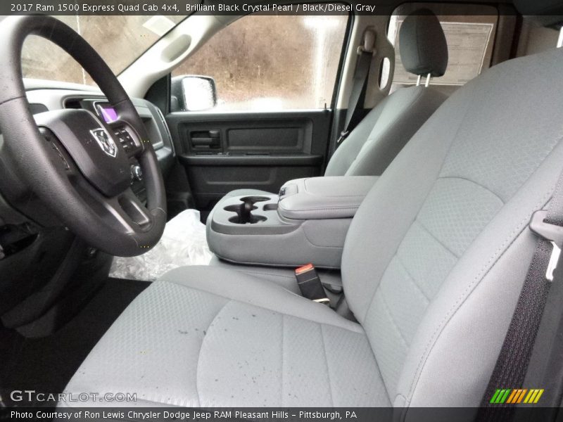 Brilliant Black Crystal Pearl / Black/Diesel Gray 2017 Ram 1500 Express Quad Cab 4x4