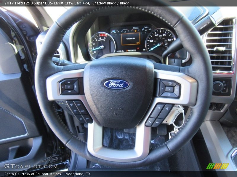 Shadow Black / Black 2017 Ford F250 Super Duty Lariat Crew Cab 4x4