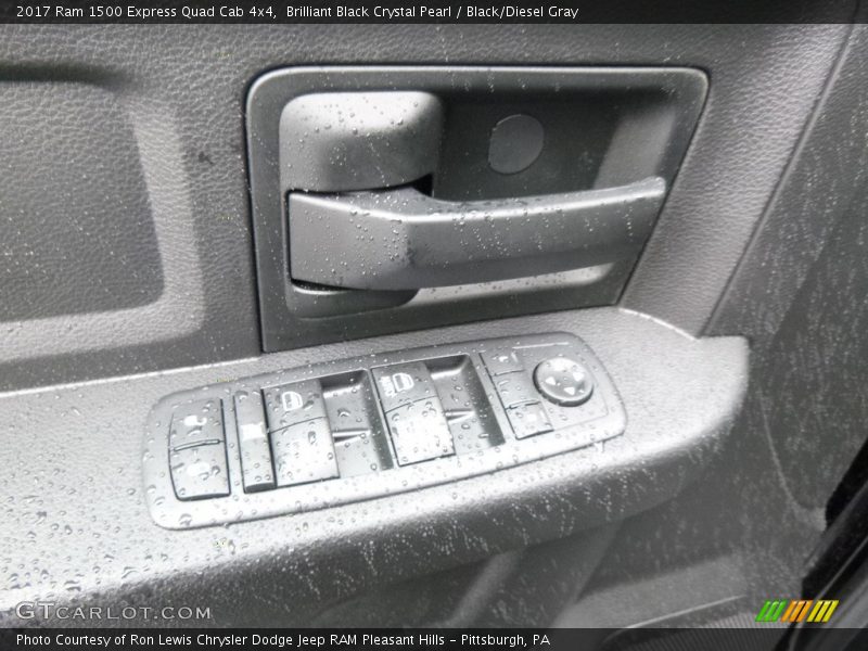 Brilliant Black Crystal Pearl / Black/Diesel Gray 2017 Ram 1500 Express Quad Cab 4x4