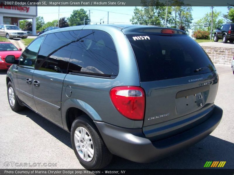 Magnesium Green Pearl / Medium Slate Gray 2007 Dodge Caravan SE