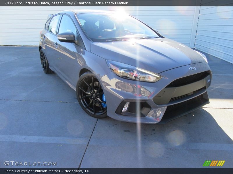 Stealth Gray / Charcoal Black Recaro Leather 2017 Ford Focus RS Hatch
