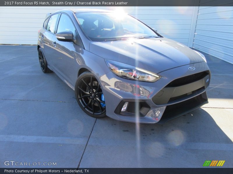 Stealth Gray / Charcoal Black Recaro Leather 2017 Ford Focus RS Hatch