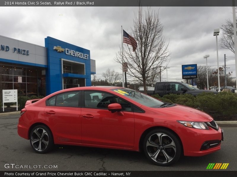Rallye Red / Black/Red 2014 Honda Civic Si Sedan
