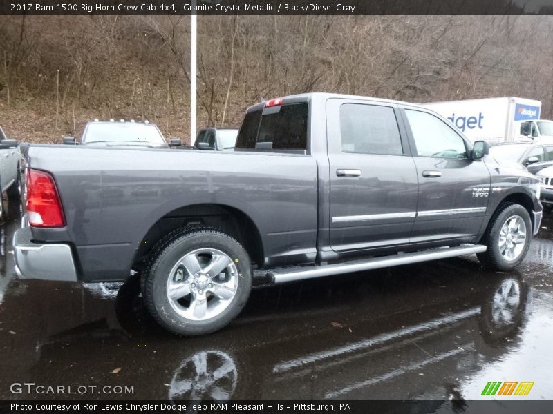 Granite Crystal Metallic / Black/Diesel Gray 2017 Ram 1500 Big Horn Crew Cab 4x4