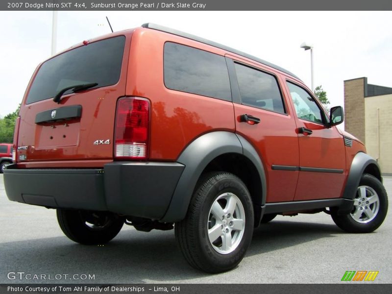 Sunburst Orange Pearl / Dark Slate Gray 2007 Dodge Nitro SXT 4x4