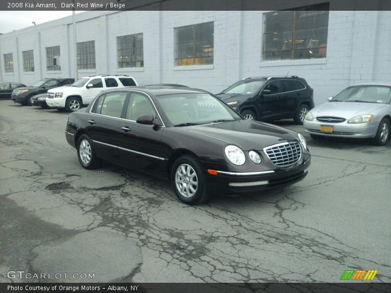 Dark Red Wine / Beige 2008 Kia Amanti