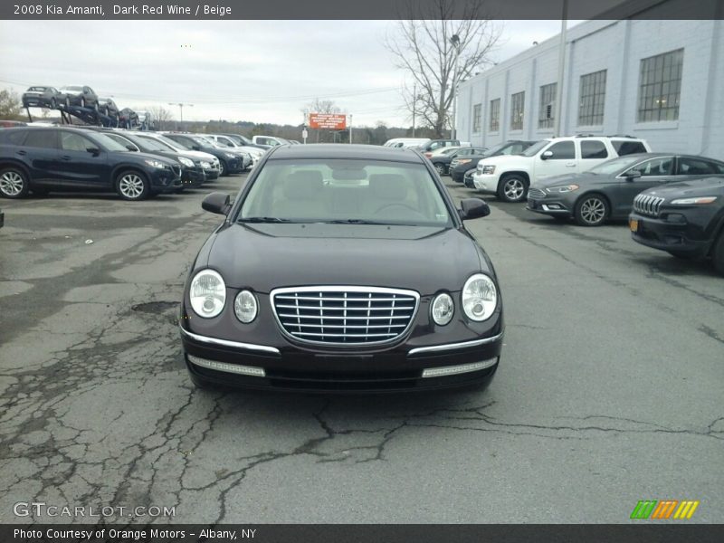 Dark Red Wine / Beige 2008 Kia Amanti