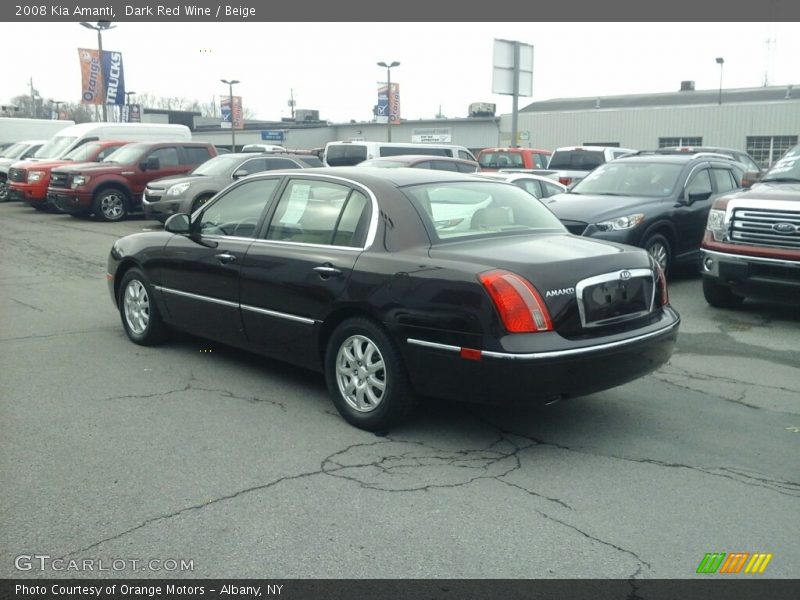 Dark Red Wine / Beige 2008 Kia Amanti