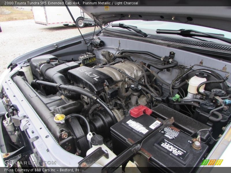 Platinum Metallic / Light Charcoal 2000 Toyota Tundra SR5 Extended Cab 4x4