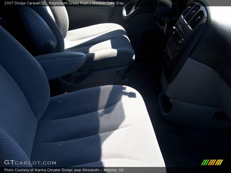 Magnesium Green Pearl / Medium Slate Gray 2007 Dodge Caravan SE