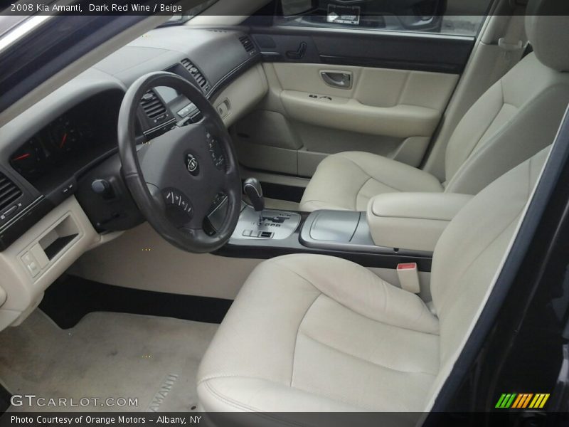 Dark Red Wine / Beige 2008 Kia Amanti