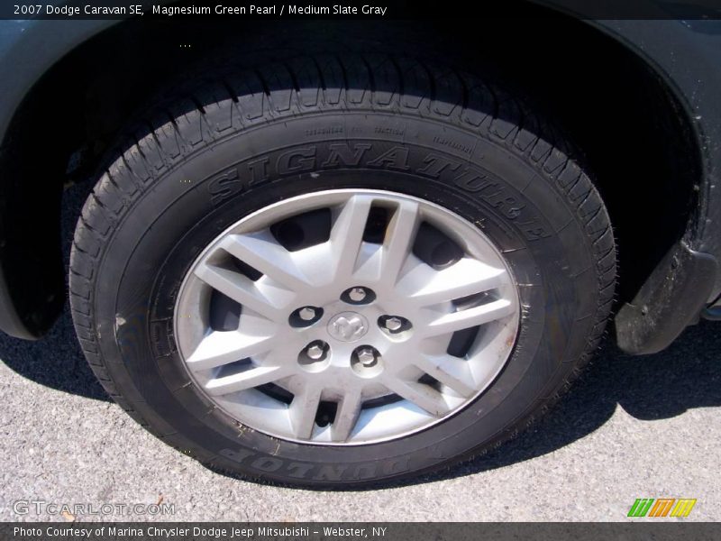 Magnesium Green Pearl / Medium Slate Gray 2007 Dodge Caravan SE