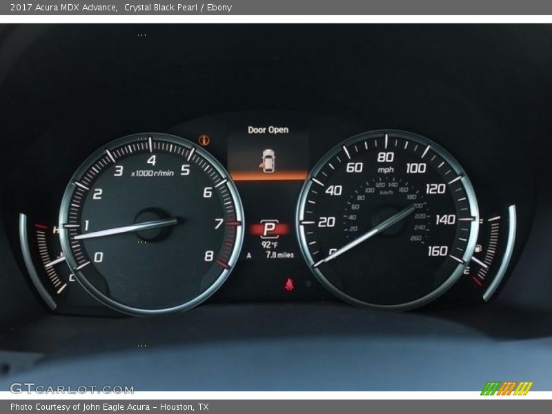 Crystal Black Pearl / Ebony 2017 Acura MDX Advance