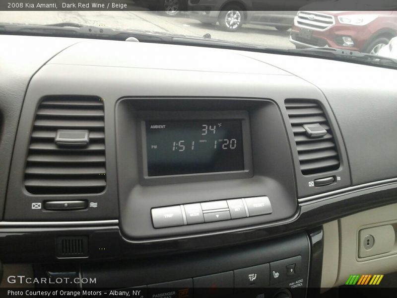 Dark Red Wine / Beige 2008 Kia Amanti
