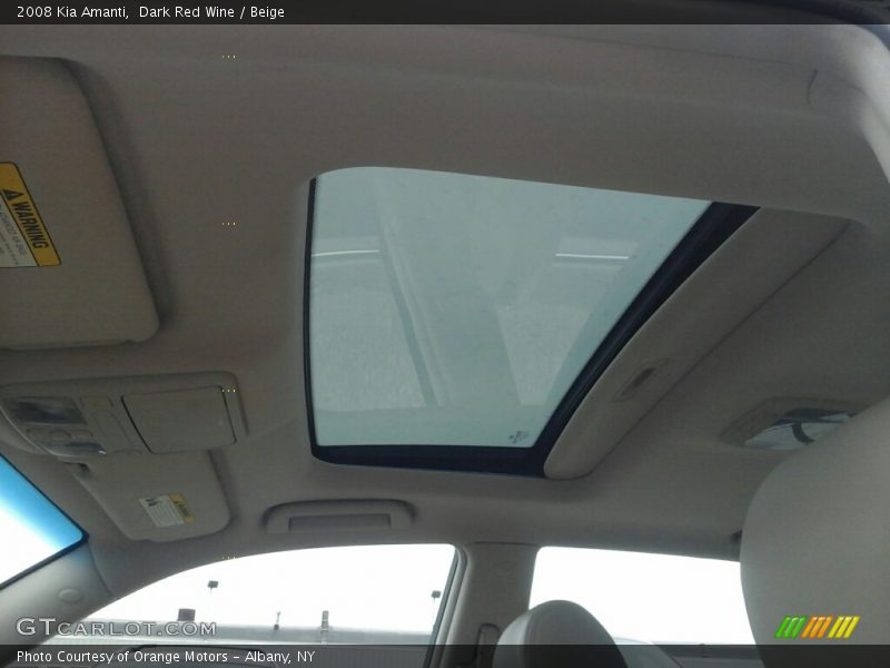 Dark Red Wine / Beige 2008 Kia Amanti