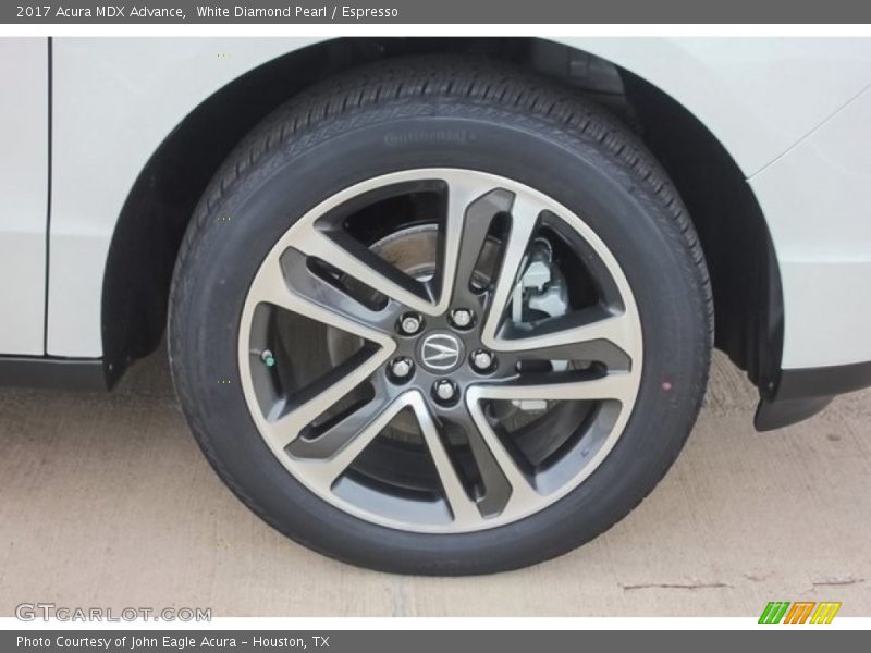 White Diamond Pearl / Espresso 2017 Acura MDX Advance