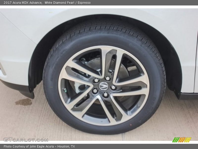 White Diamond Pearl / Espresso 2017 Acura MDX Advance