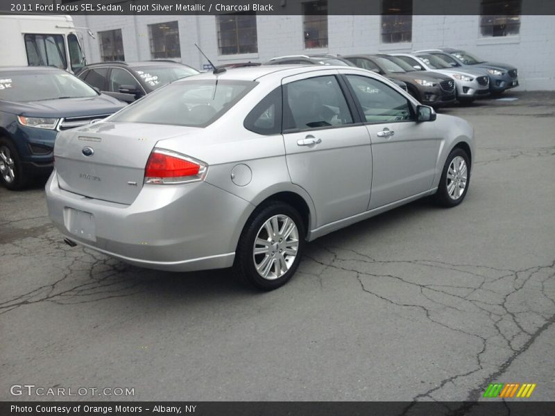 Ingot Silver Metallic / Charcoal Black 2011 Ford Focus SEL Sedan