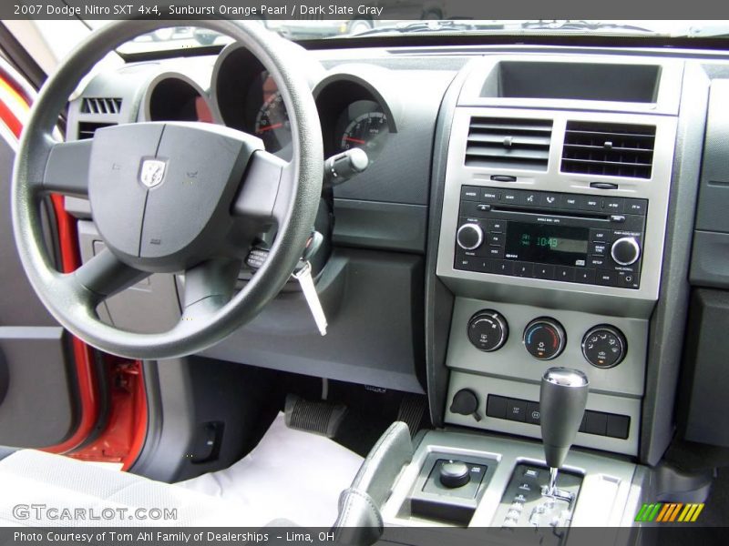 Sunburst Orange Pearl / Dark Slate Gray 2007 Dodge Nitro SXT 4x4