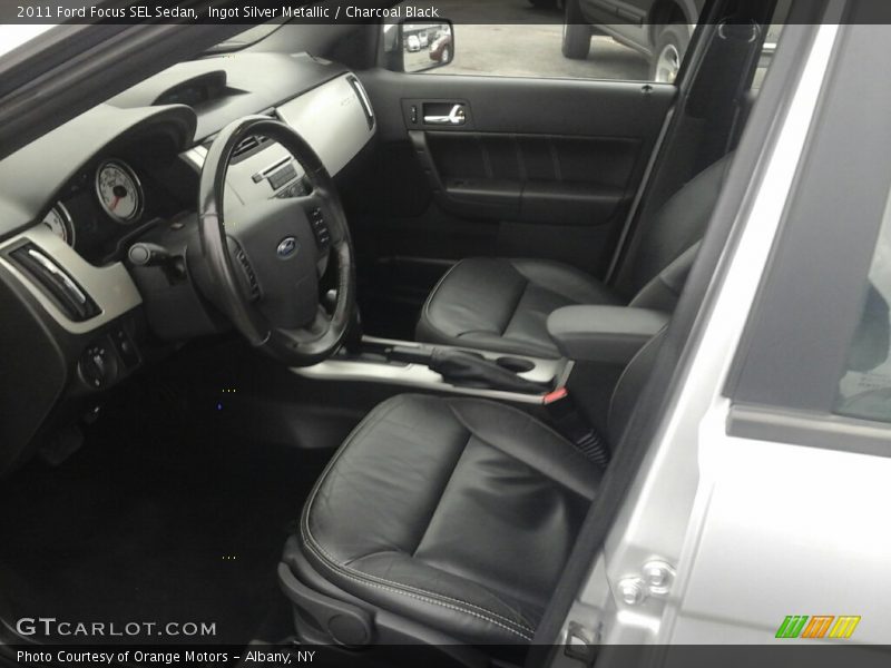 Ingot Silver Metallic / Charcoal Black 2011 Ford Focus SEL Sedan