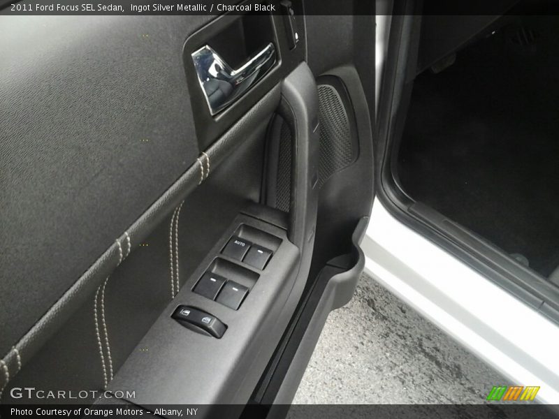 Ingot Silver Metallic / Charcoal Black 2011 Ford Focus SEL Sedan