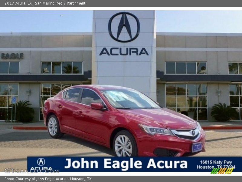 San Marino Red / Parchment 2017 Acura ILX