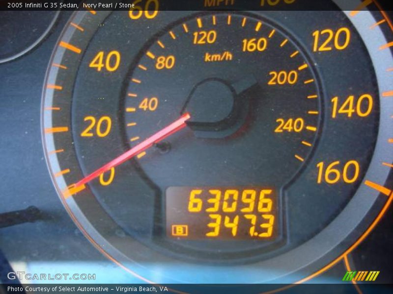 Ivory Pearl / Stone 2005 Infiniti G 35 Sedan