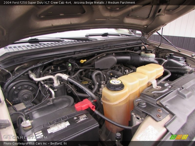 Arizona Beige Metallic / Medium Parchment 2004 Ford F250 Super Duty XLT Crew Cab 4x4