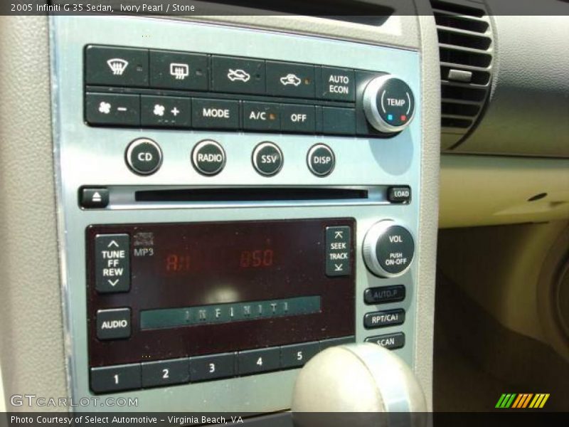 Ivory Pearl / Stone 2005 Infiniti G 35 Sedan