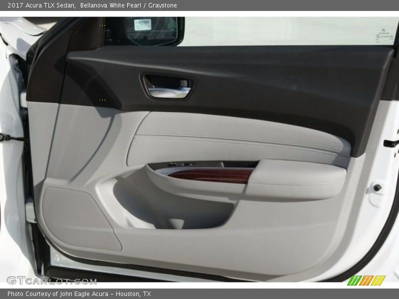 Bellanova White Pearl / Graystone 2017 Acura TLX Sedan