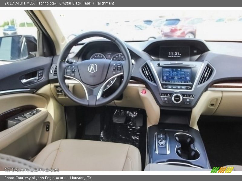 Crystal Black Pearl / Parchment 2017 Acura MDX Technology