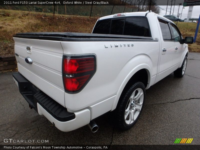 Oxford White / Steel Gray/Black 2011 Ford F150 Lariat SuperCrew 4x4