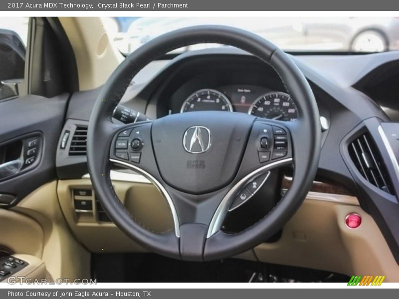 Crystal Black Pearl / Parchment 2017 Acura MDX Technology