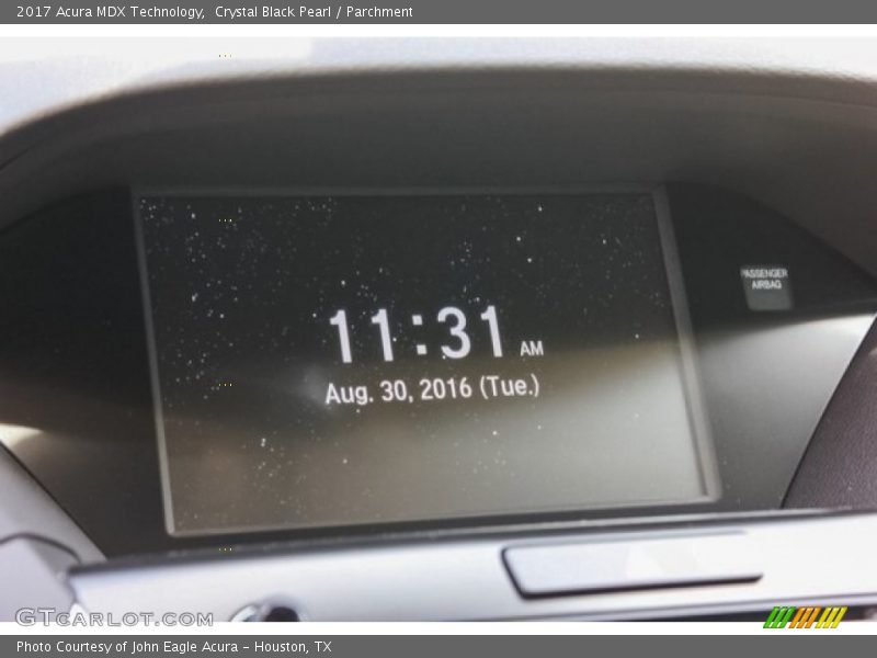Crystal Black Pearl / Parchment 2017 Acura MDX Technology