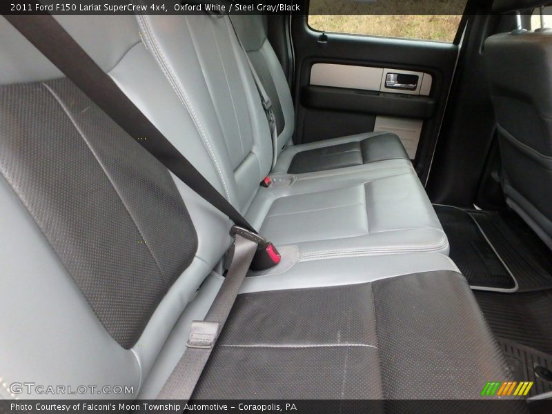 Oxford White / Steel Gray/Black 2011 Ford F150 Lariat SuperCrew 4x4