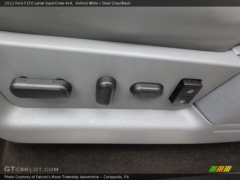Oxford White / Steel Gray/Black 2011 Ford F150 Lariat SuperCrew 4x4