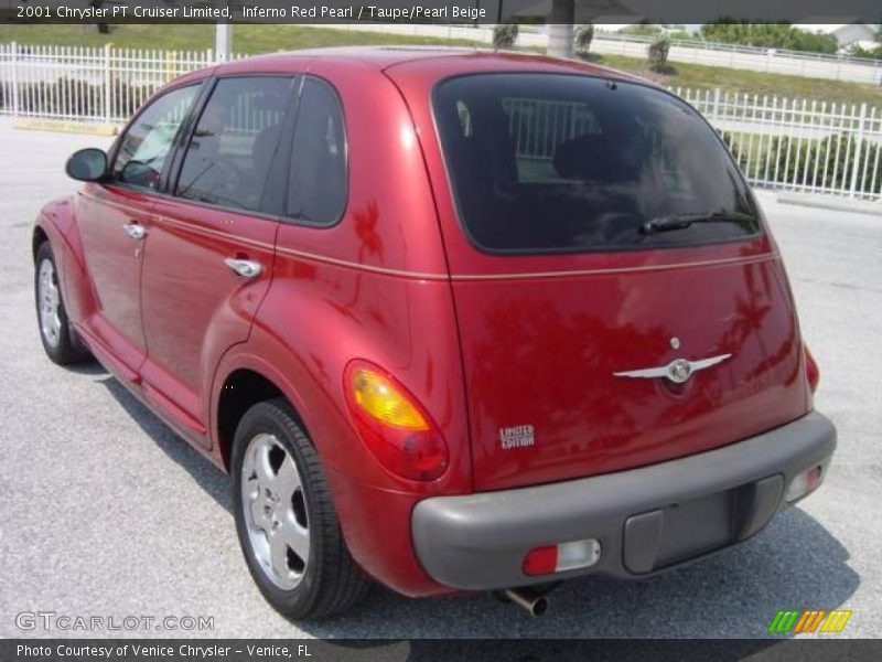 Inferno Red Pearl / Taupe/Pearl Beige 2001 Chrysler PT Cruiser Limited