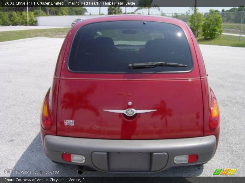 Inferno Red Pearl / Taupe/Pearl Beige 2001 Chrysler PT Cruiser Limited