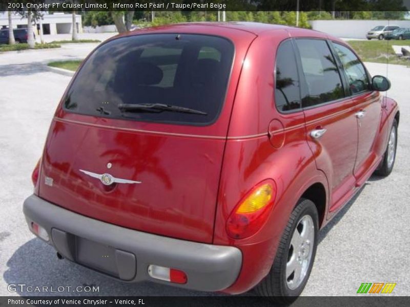 Inferno Red Pearl / Taupe/Pearl Beige 2001 Chrysler PT Cruiser Limited