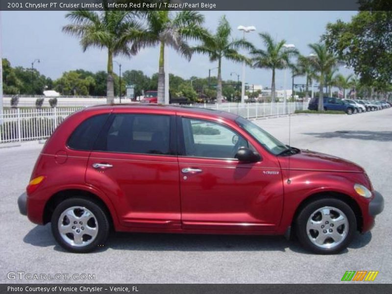 Inferno Red Pearl / Taupe/Pearl Beige 2001 Chrysler PT Cruiser Limited