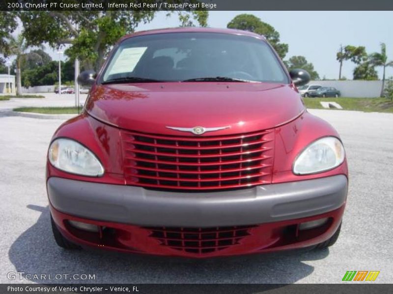 Inferno Red Pearl / Taupe/Pearl Beige 2001 Chrysler PT Cruiser Limited