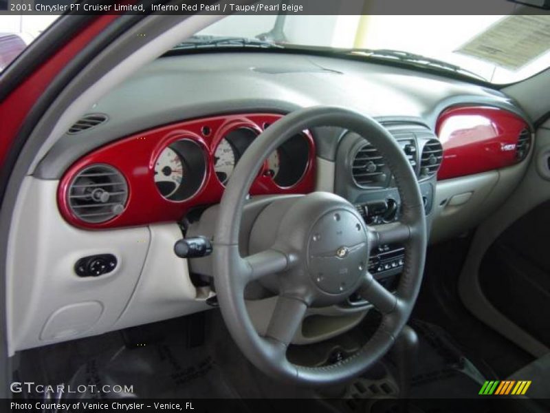 Inferno Red Pearl / Taupe/Pearl Beige 2001 Chrysler PT Cruiser Limited