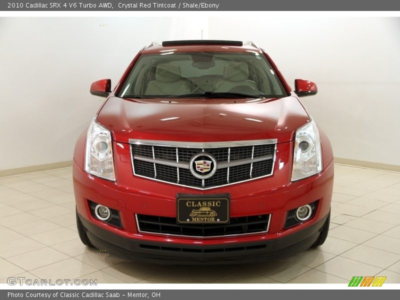 Crystal Red Tintcoat / Shale/Ebony 2010 Cadillac SRX 4 V6 Turbo AWD