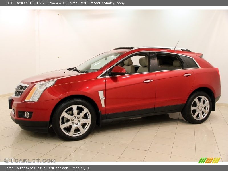 Crystal Red Tintcoat / Shale/Ebony 2010 Cadillac SRX 4 V6 Turbo AWD