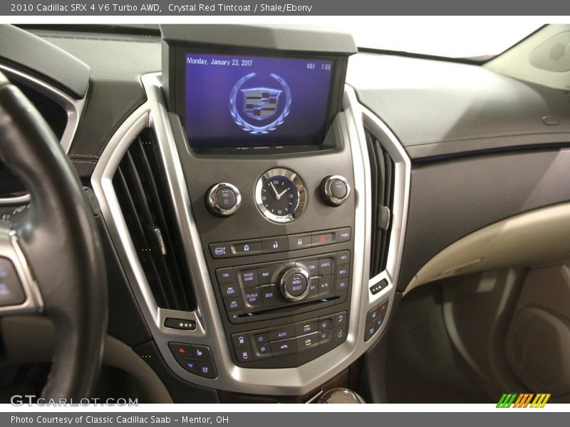 Crystal Red Tintcoat / Shale/Ebony 2010 Cadillac SRX 4 V6 Turbo AWD