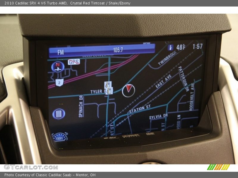 Crystal Red Tintcoat / Shale/Ebony 2010 Cadillac SRX 4 V6 Turbo AWD
