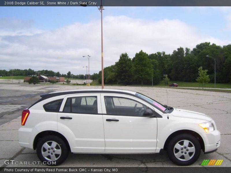 Stone White / Dark Slate Gray 2008 Dodge Caliber SE