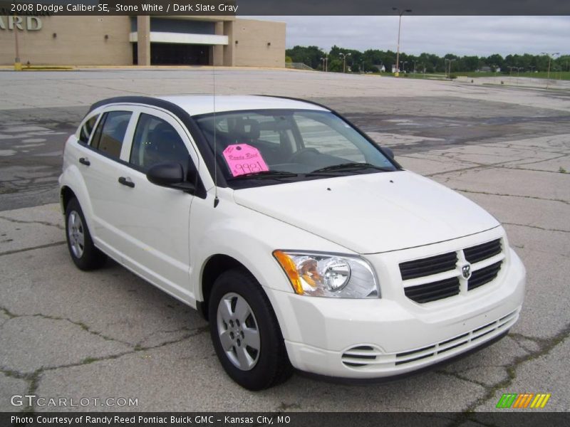 Stone White / Dark Slate Gray 2008 Dodge Caliber SE