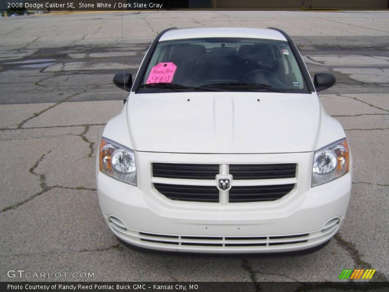 Stone White / Dark Slate Gray 2008 Dodge Caliber SE