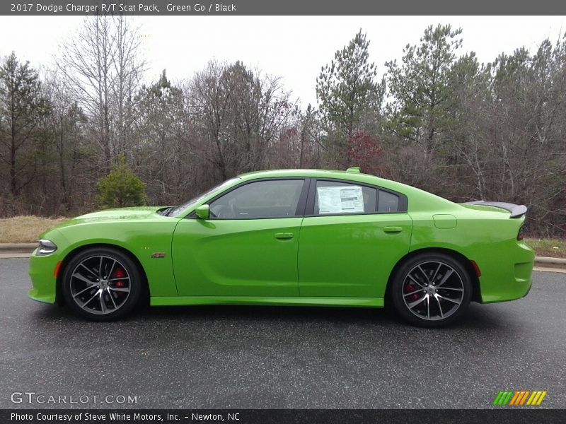 Green Go / Black 2017 Dodge Charger R/T Scat Pack
